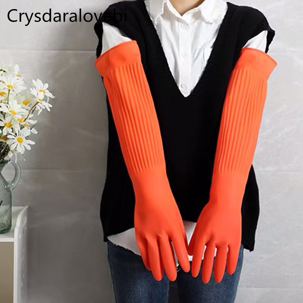 Rubber Glove Cleaning - 45/55 см водонепроницаемые бытовые перчатки, теплые