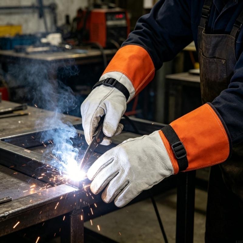 Heat Resistant Glove - Термостойкие перчатки из козьей кожи 14