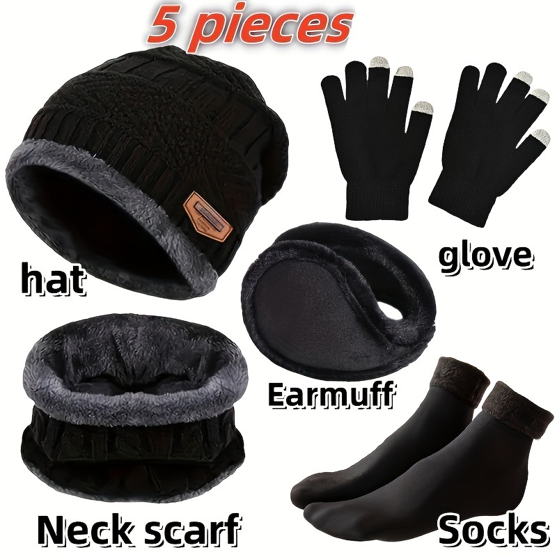 Winter Glove Insulated - Мужская зимняя шапка, уличный зимний шарф,
