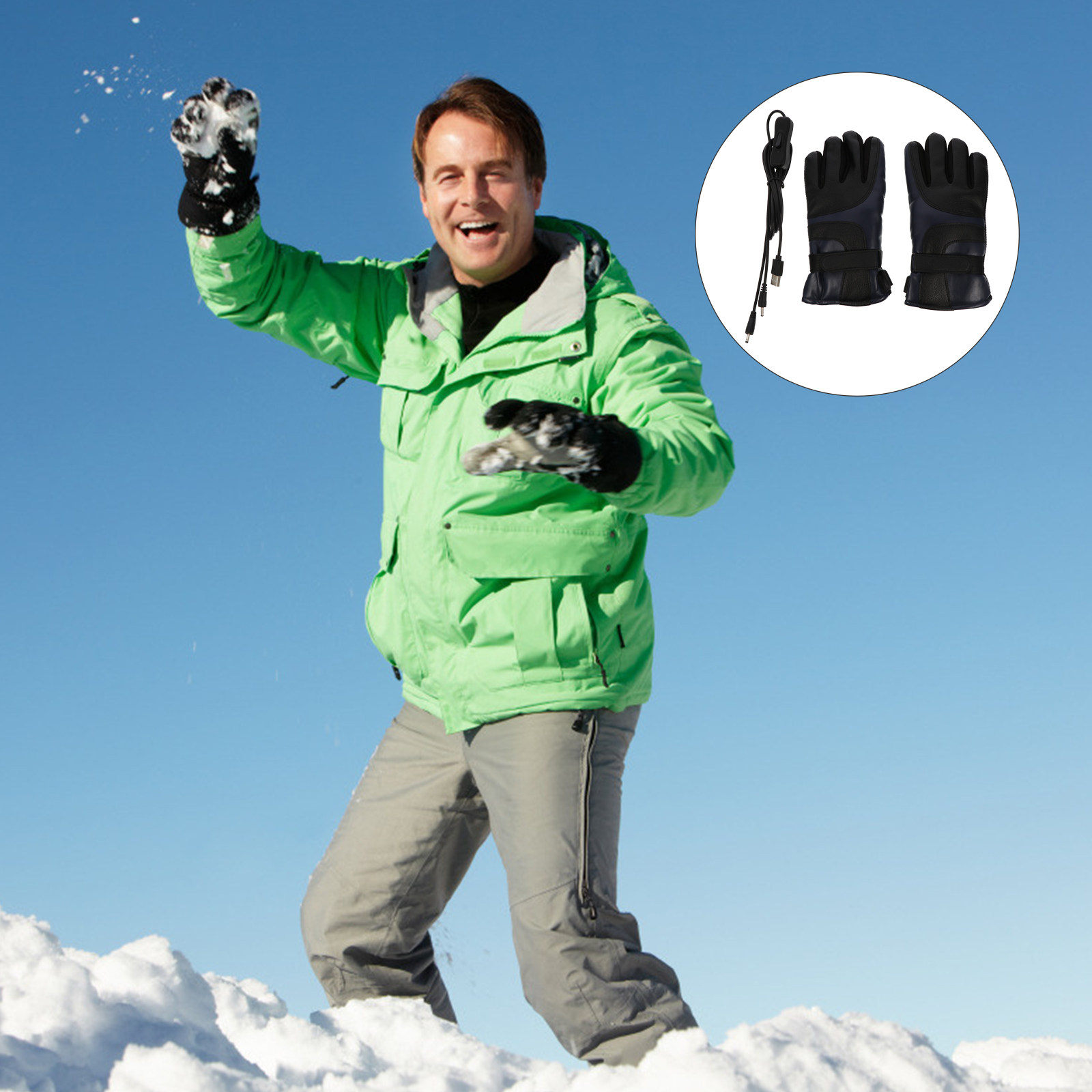 Winter Glove Insulated - 1 пара электрических перчаток с подогревом,