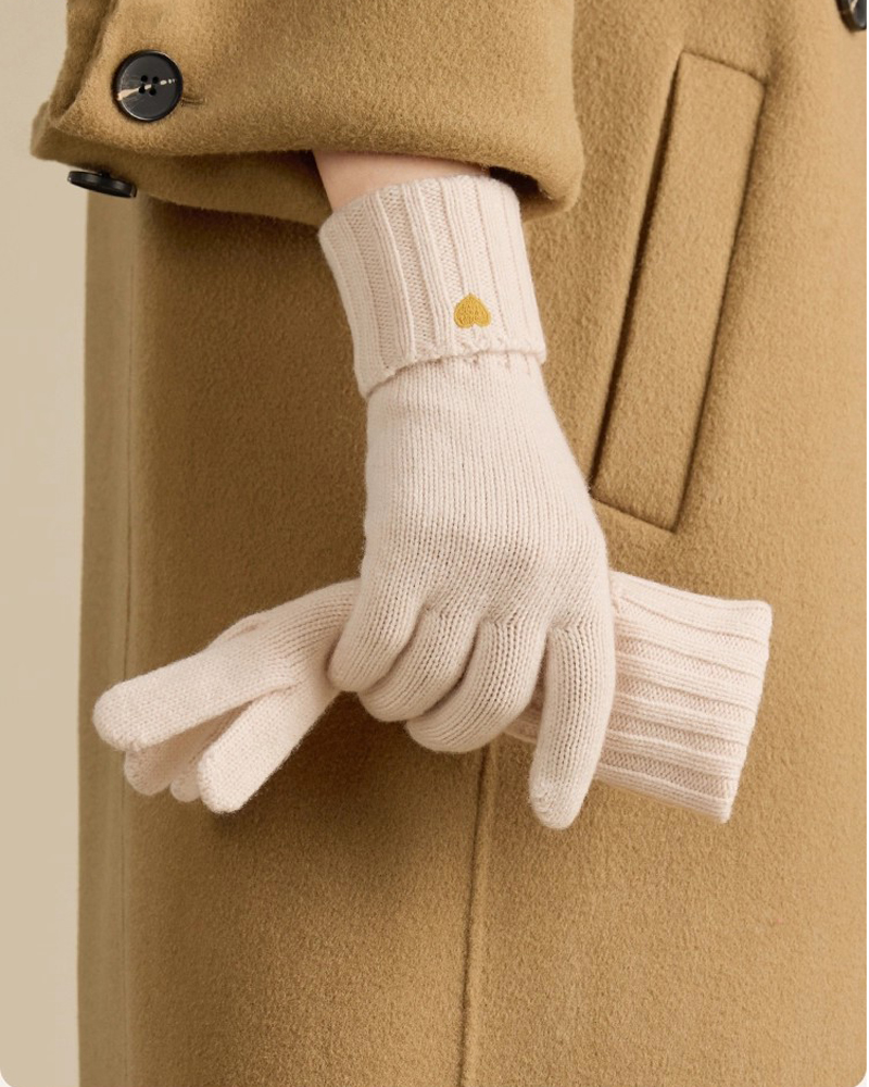 Зимняя шапка-бини из 100% шерс – обзор и цена Wool Glove Lined