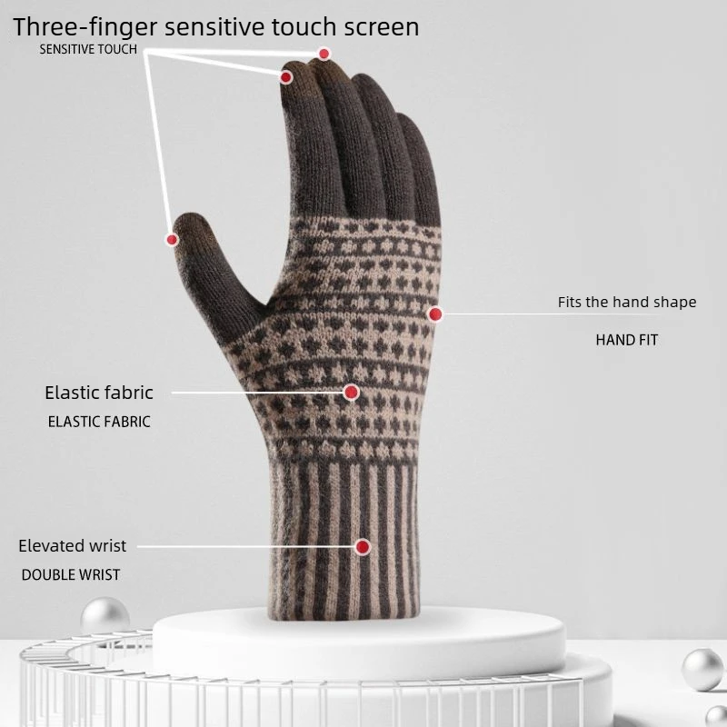 Новые перчатки с сенсорным экр – обзор и цена Wool Glove Lined